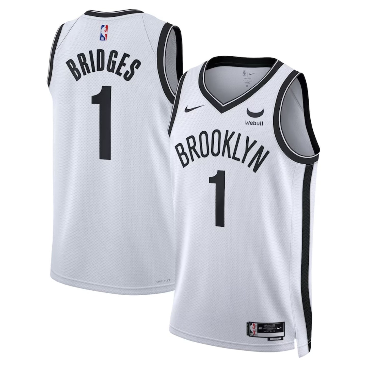 NBA Mikal Bridges Brooklyn Nets 1 Jersey