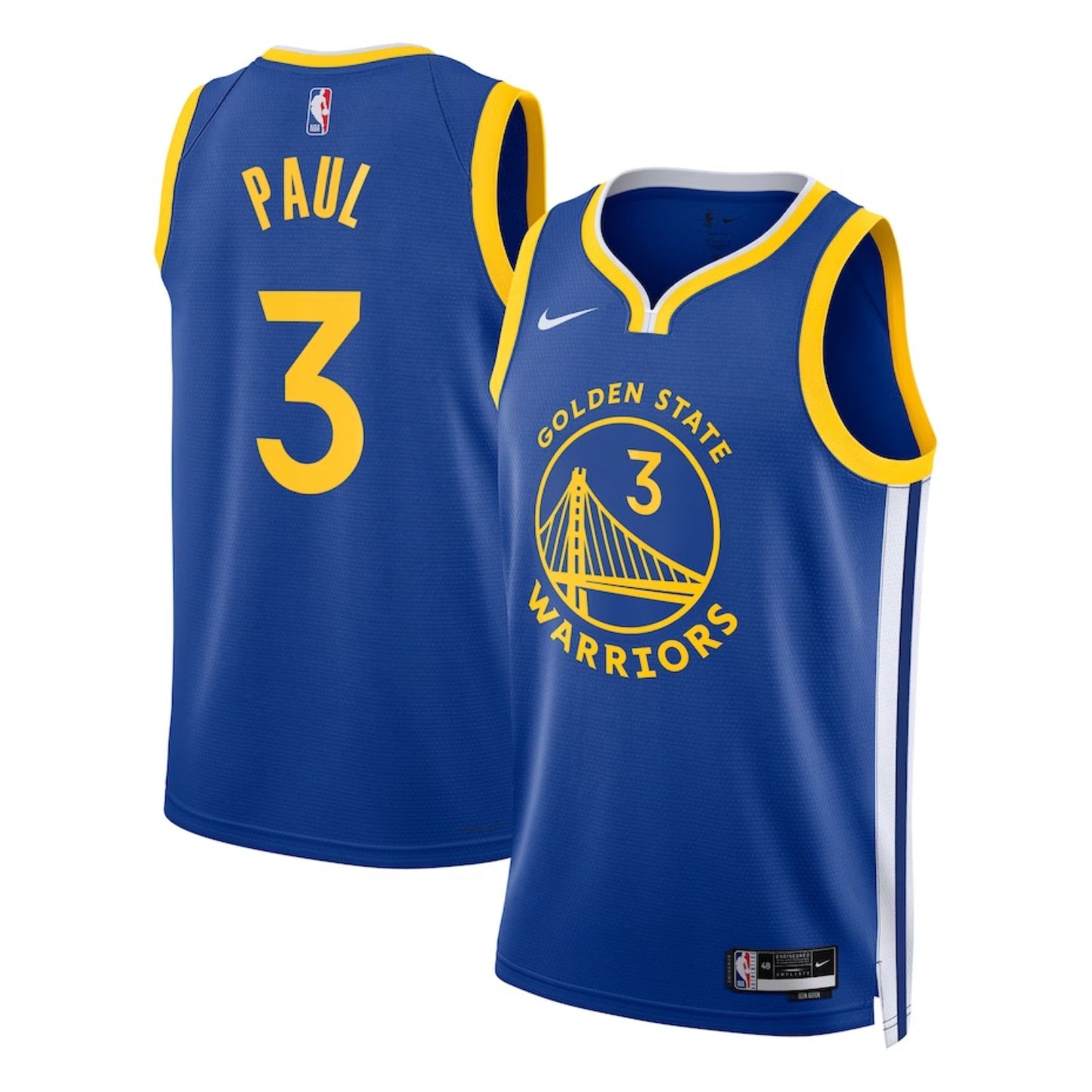 NBA Chris Paul Golden State Warriors 3 Jersey