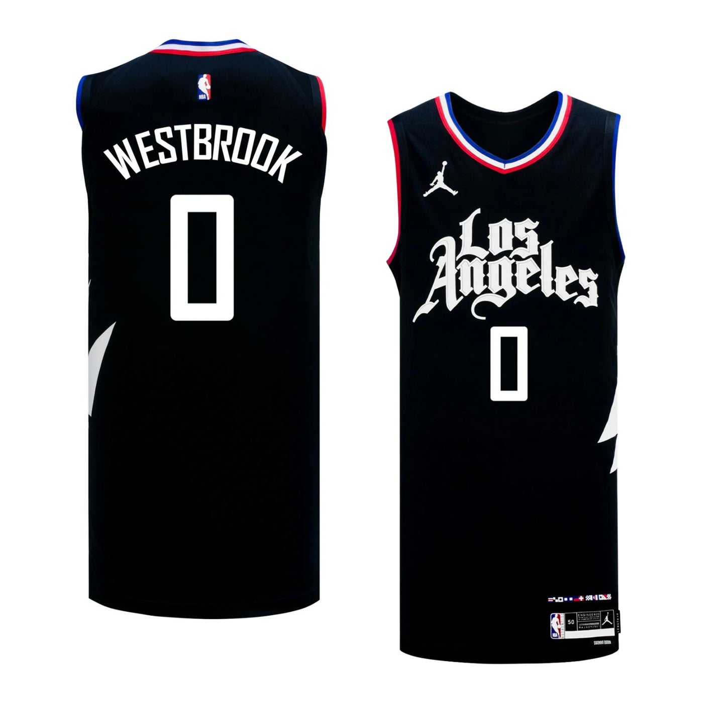 NBA Russell Westbrook Los Angeles Clippers 0 Jersey