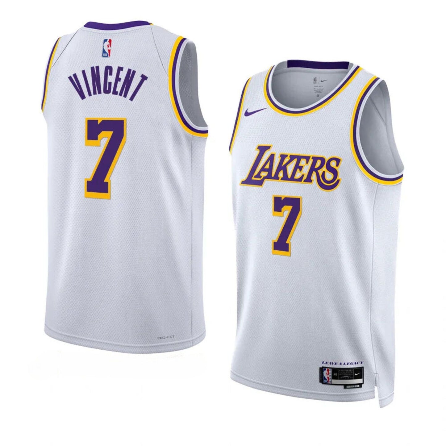 NBA Gabe Vincent Los Angeles Lakers 7 Jersey