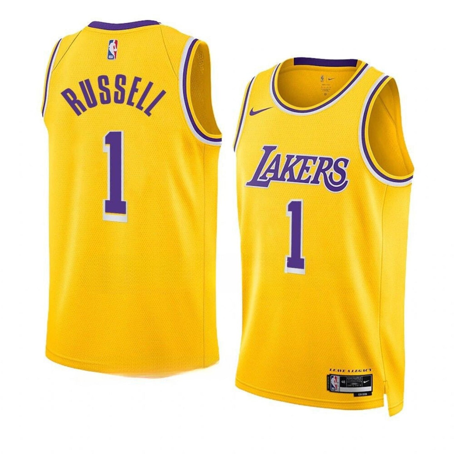 NBA D'angelo Russell Los Angeles Lakers 1 Jersey