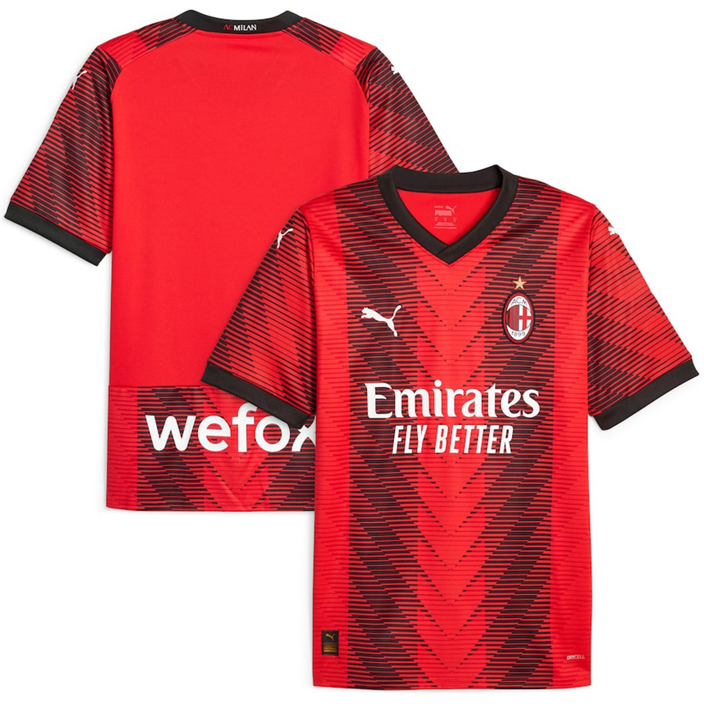 AC Milan Blank Custom Jersey