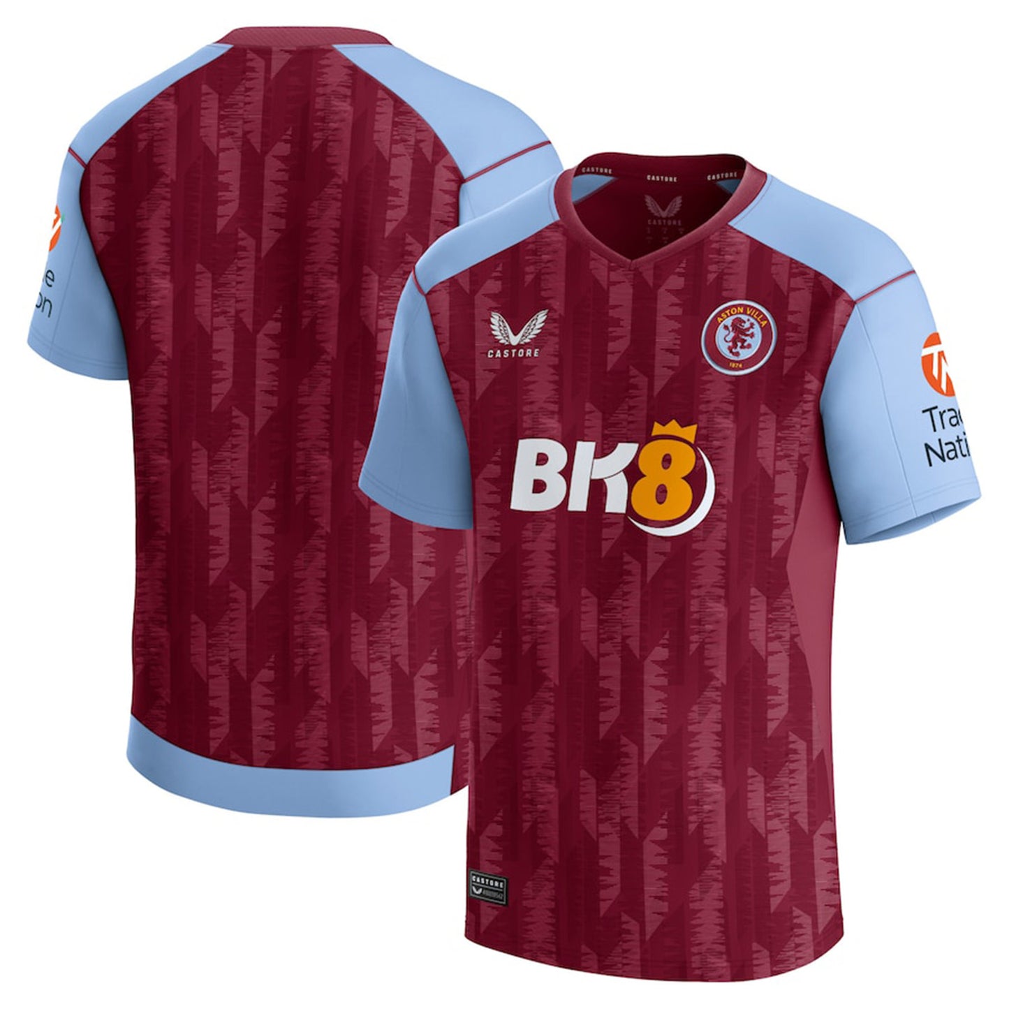 Aston Villa Blank Custom Jersey