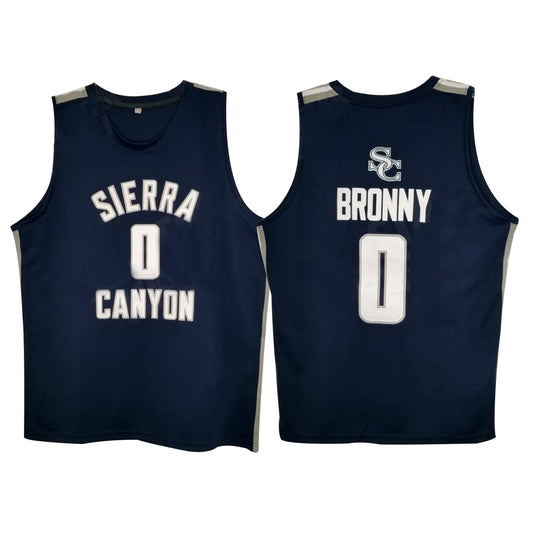 Bronny James High School 0 Basketball Jersey