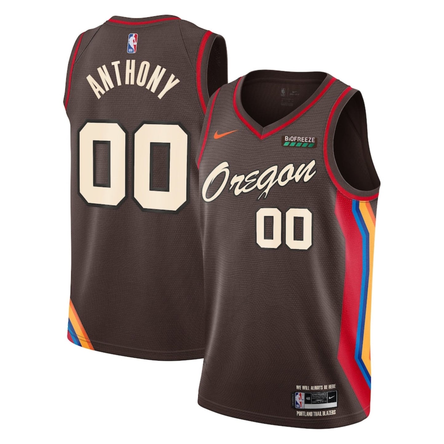 NBA Carmelo Anthony Portland Blazers 00 Jersey