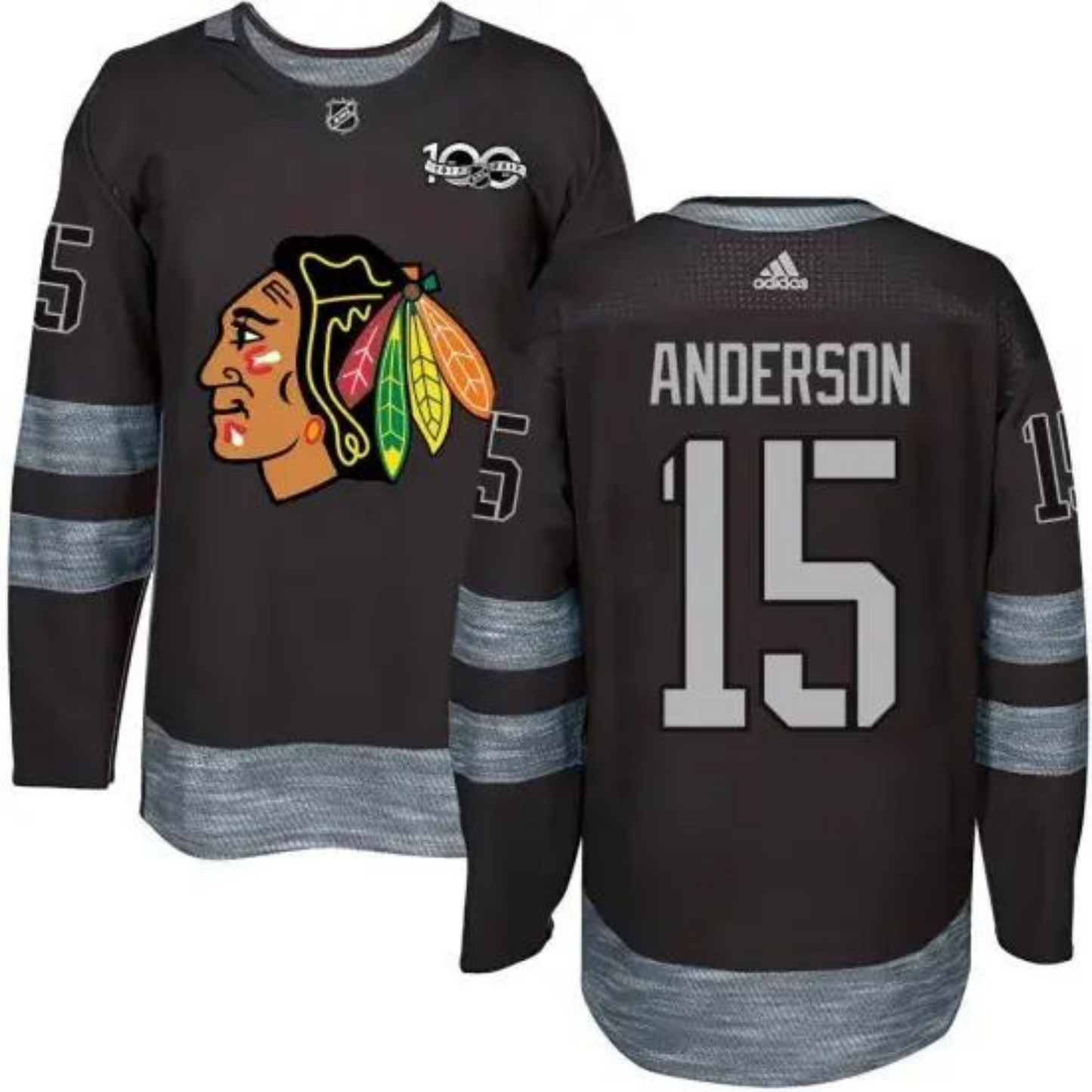 NHL Joey Anderson Chicago Blackhawks 15 Jersey