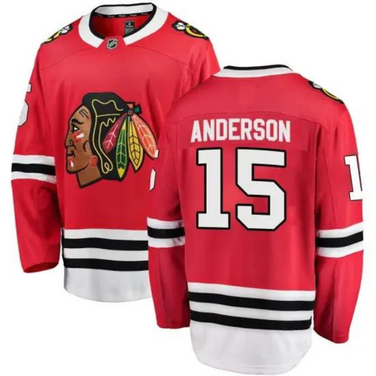 NHL Joey Anderson Chicago Blackhawks 15 Jersey