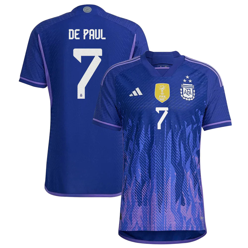 Rodrigo De Paul Argentina 7 FIFA World Cup Jersey