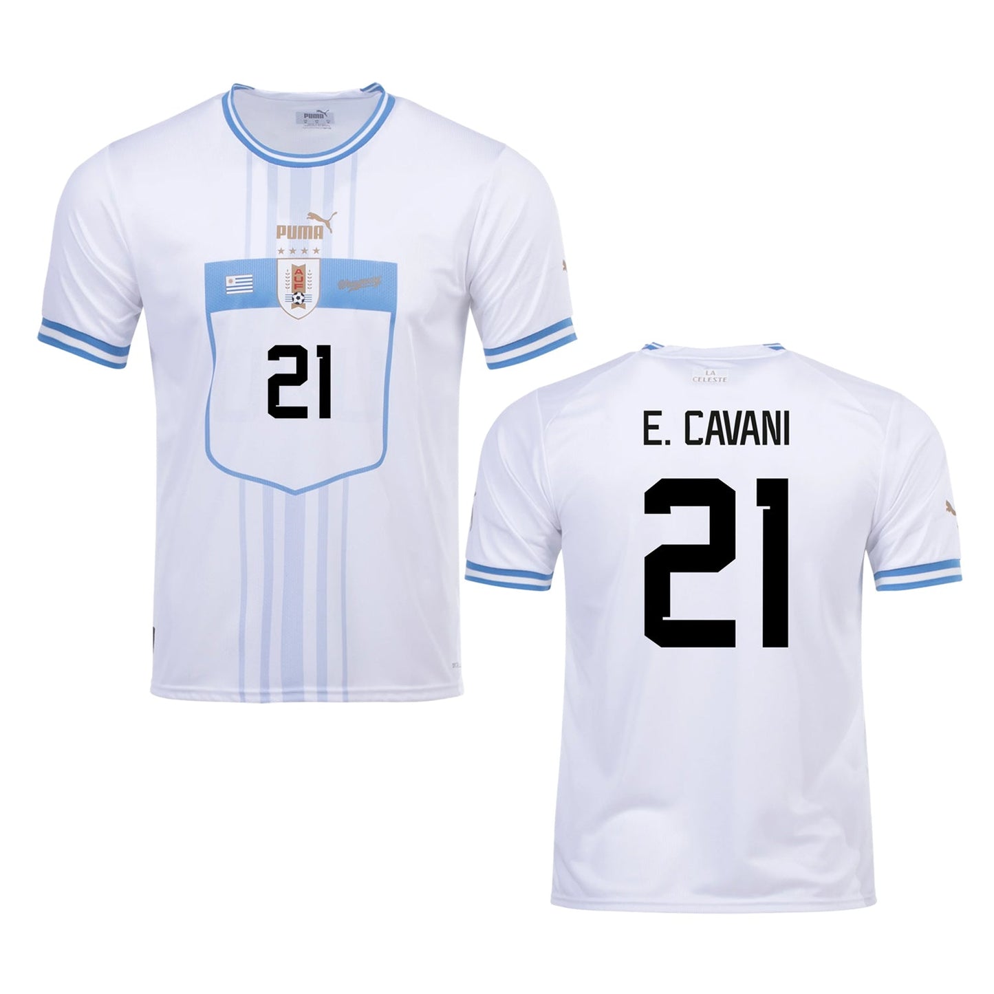 Edinson Cavani Uruguay 21 FIFA World Cup Jersey