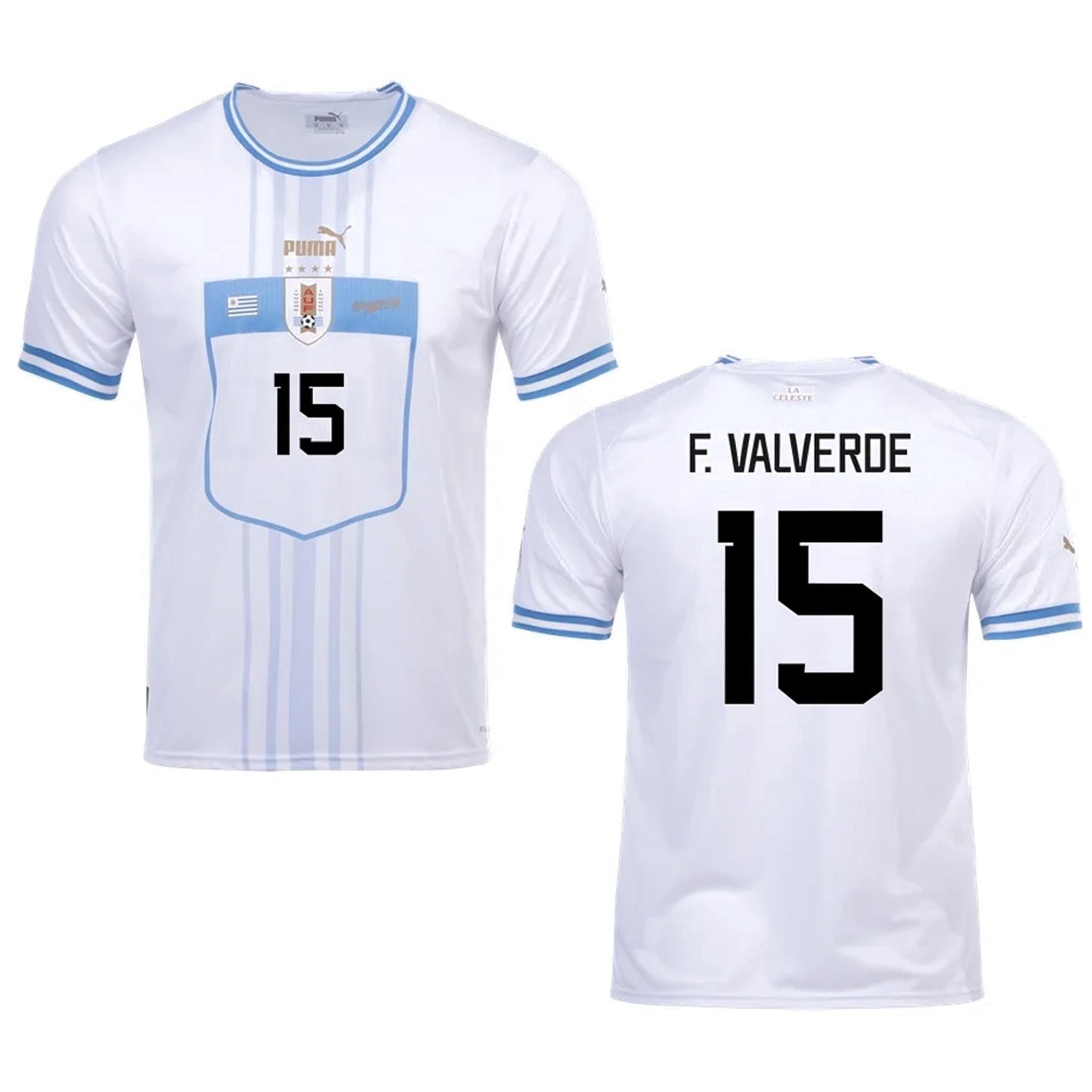 Federico Valverde Uruguay 15 FIFA World Cup Jersey