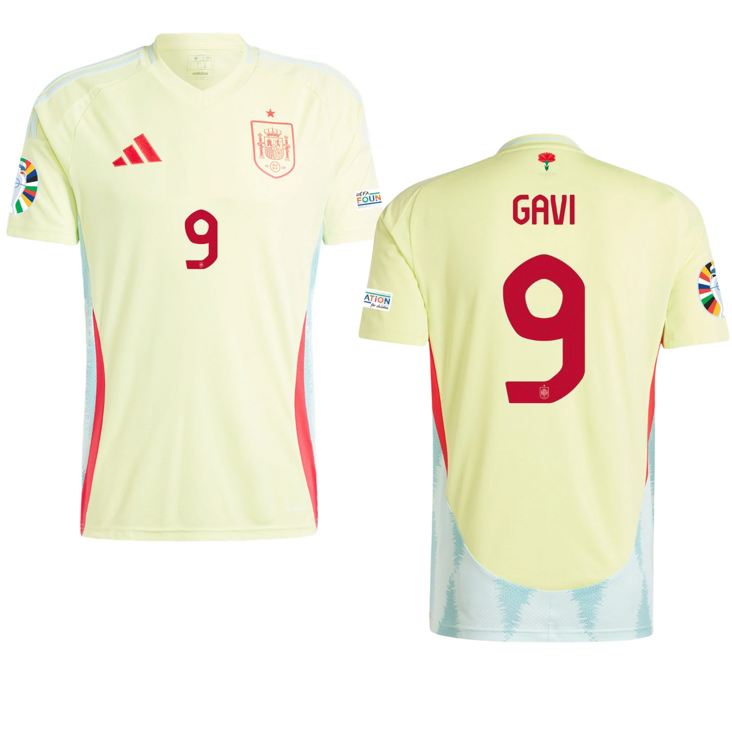 Gavi Spain 9 Euro Cup Jersey