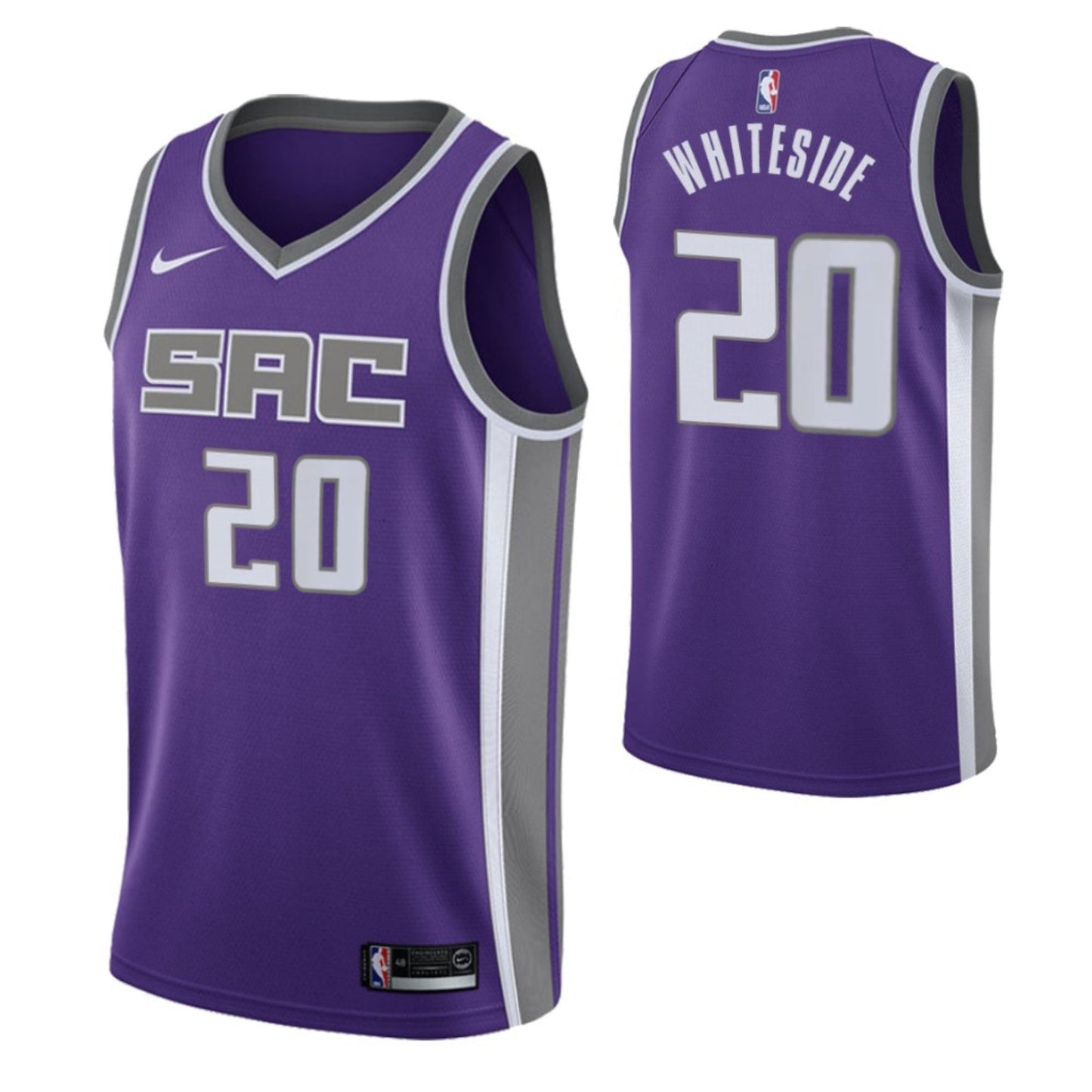 NBA Hassan Whiteside Sacramento Kings 20 Jersey