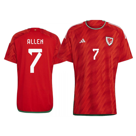 Joe Allen Wales 7 FIFA World Cup Jersey