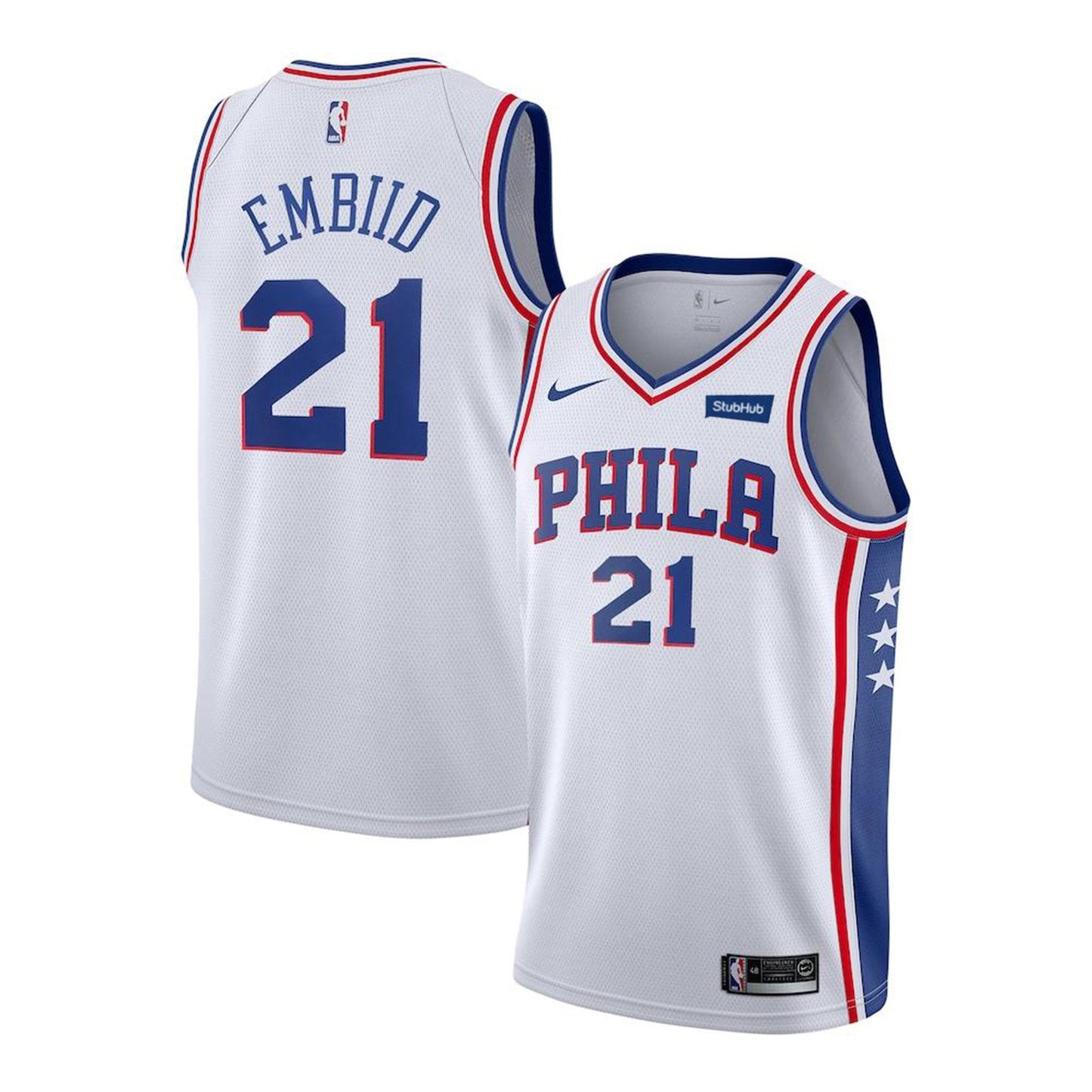 NBA Joel Embiid Philadelphia 76ers 21 Jersey