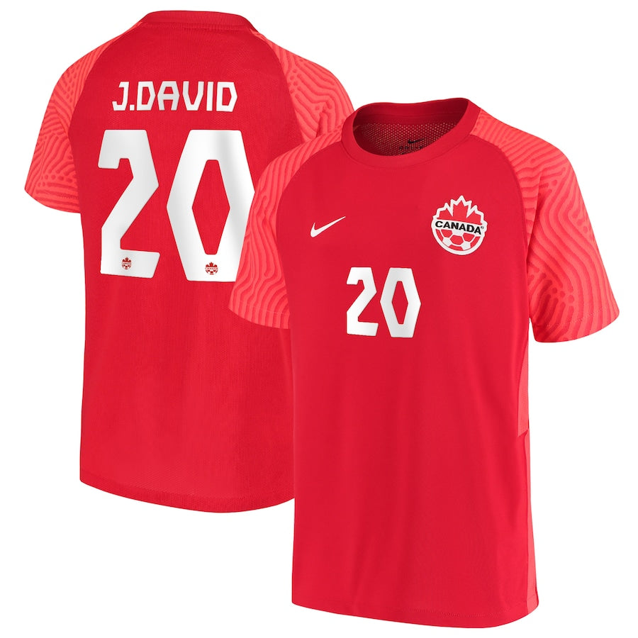 Jonathan David Canada 20 FIFA World Cup Jersey