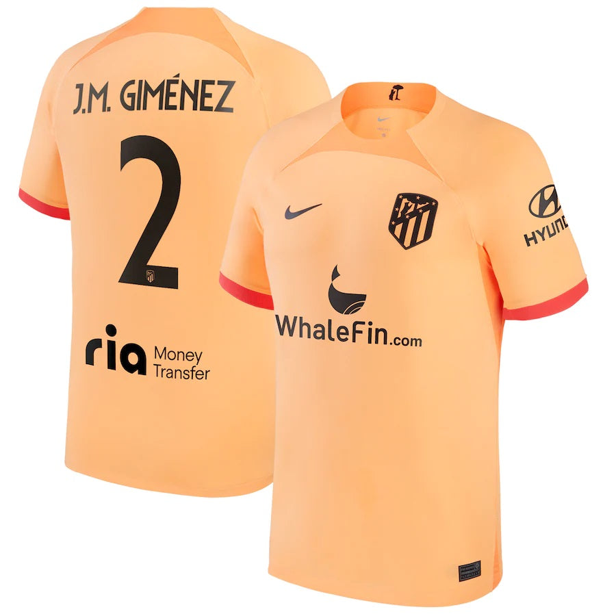 Jose Maria Gimenez Atletico Madrid 2 Jersey