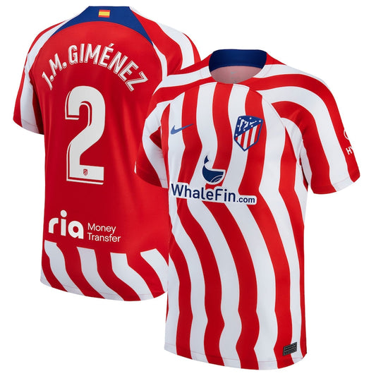 Jose Maria Gimenez Atletico Madrid 2 Jersey