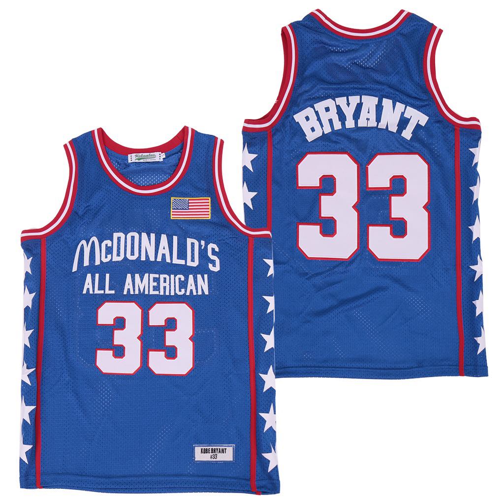 Kobe Bryant McDonald s All American 33 Highschool Basketball Jersey The Jersey King