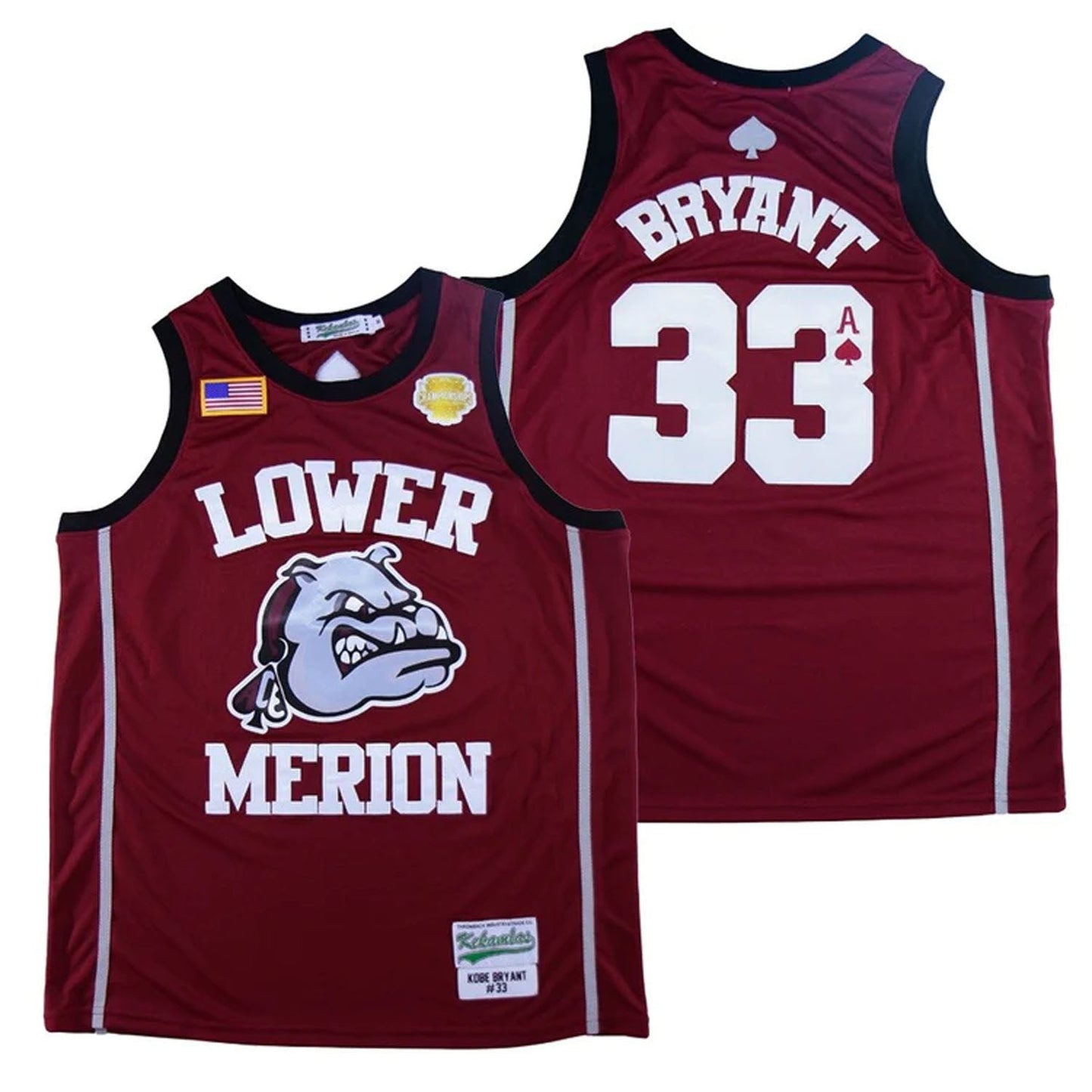 Kobe Bryant #33 Lower Merion Alternate High School Jersey