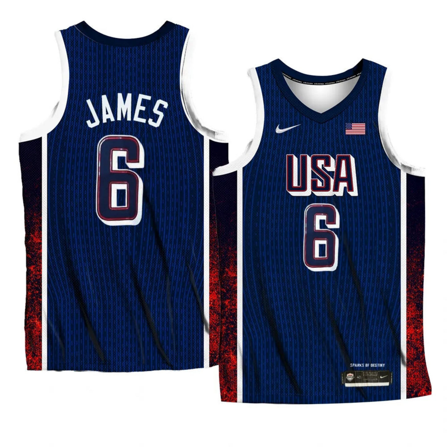 Lebron James Team USA 2024 Olympics Jersey