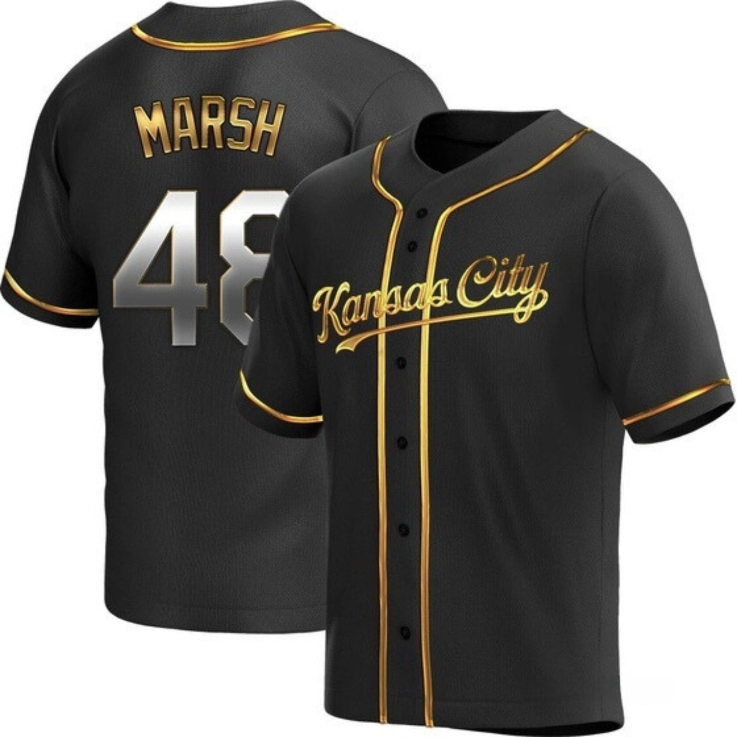 MLB Alec Marsh Kansas City Royals 48 Jersey