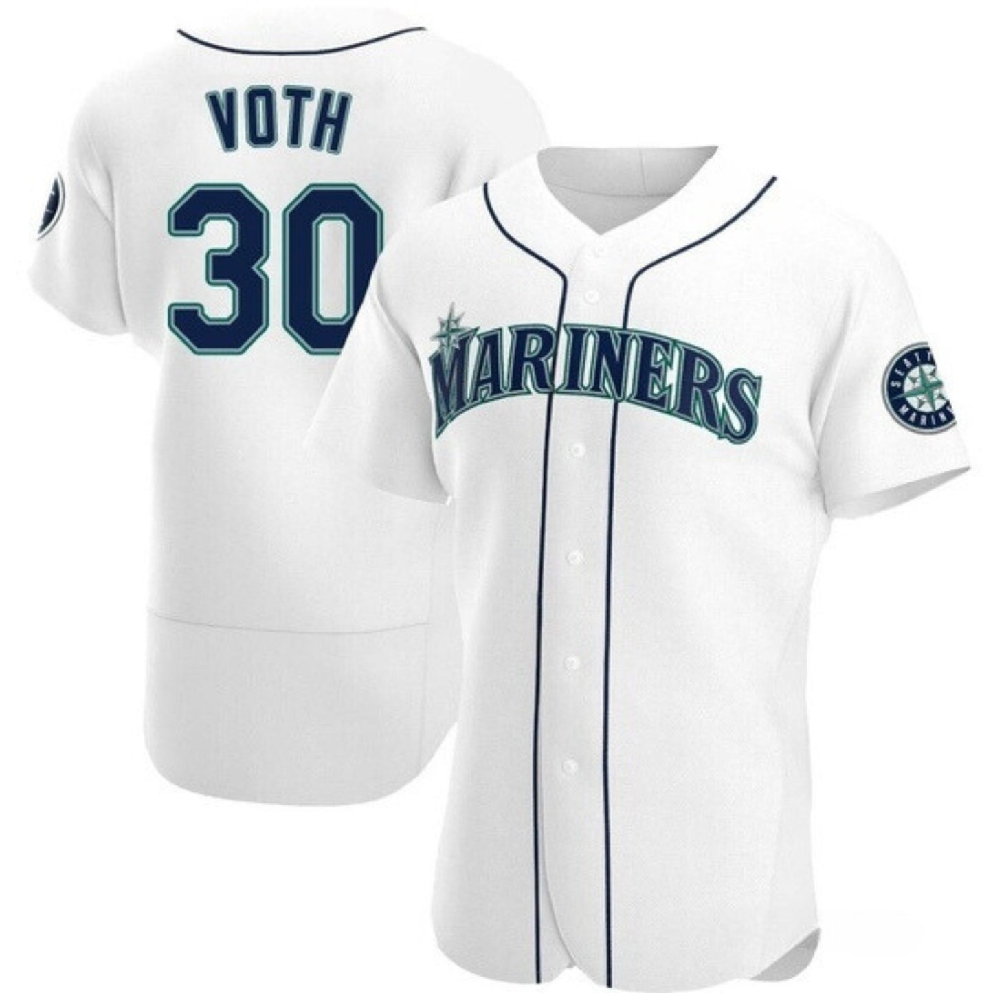 MLB Austin Voth Seattle Mariners 30 Jersey