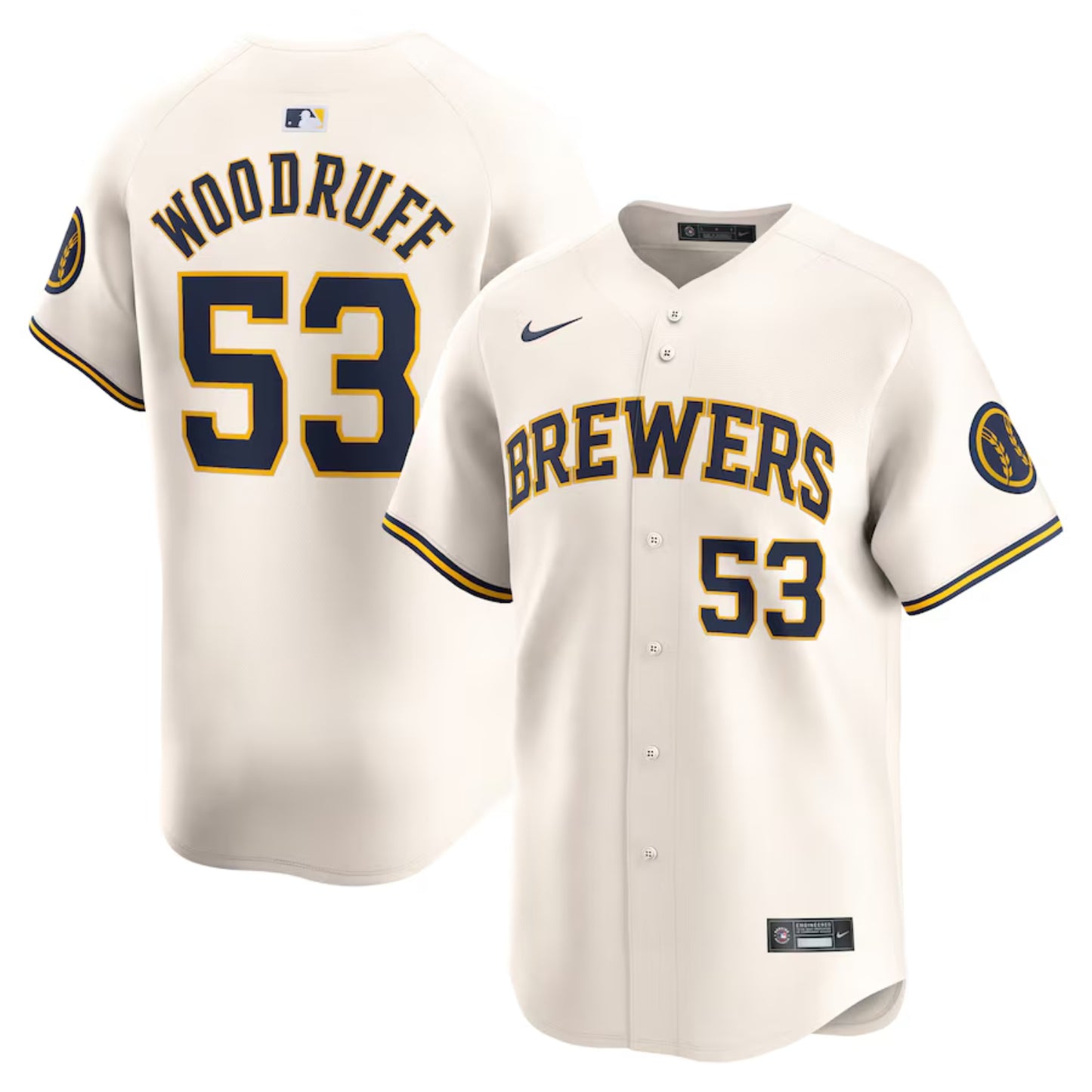 MLB Brandon Woodruff Milwaukee Brewers 53 Jersey