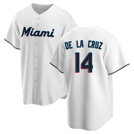 MLB Bryan De La Cruz Miami Marlins 14 Jersey