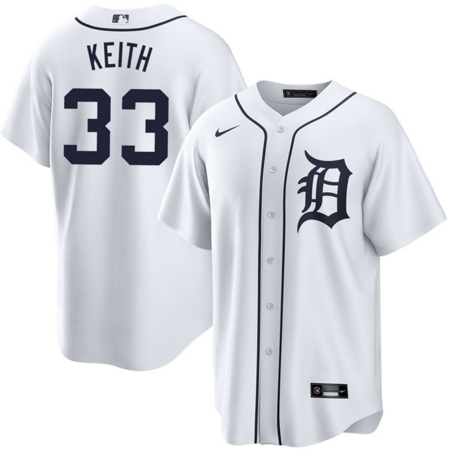 MLB Colt Keith Detroit Tigers 33 Jersey