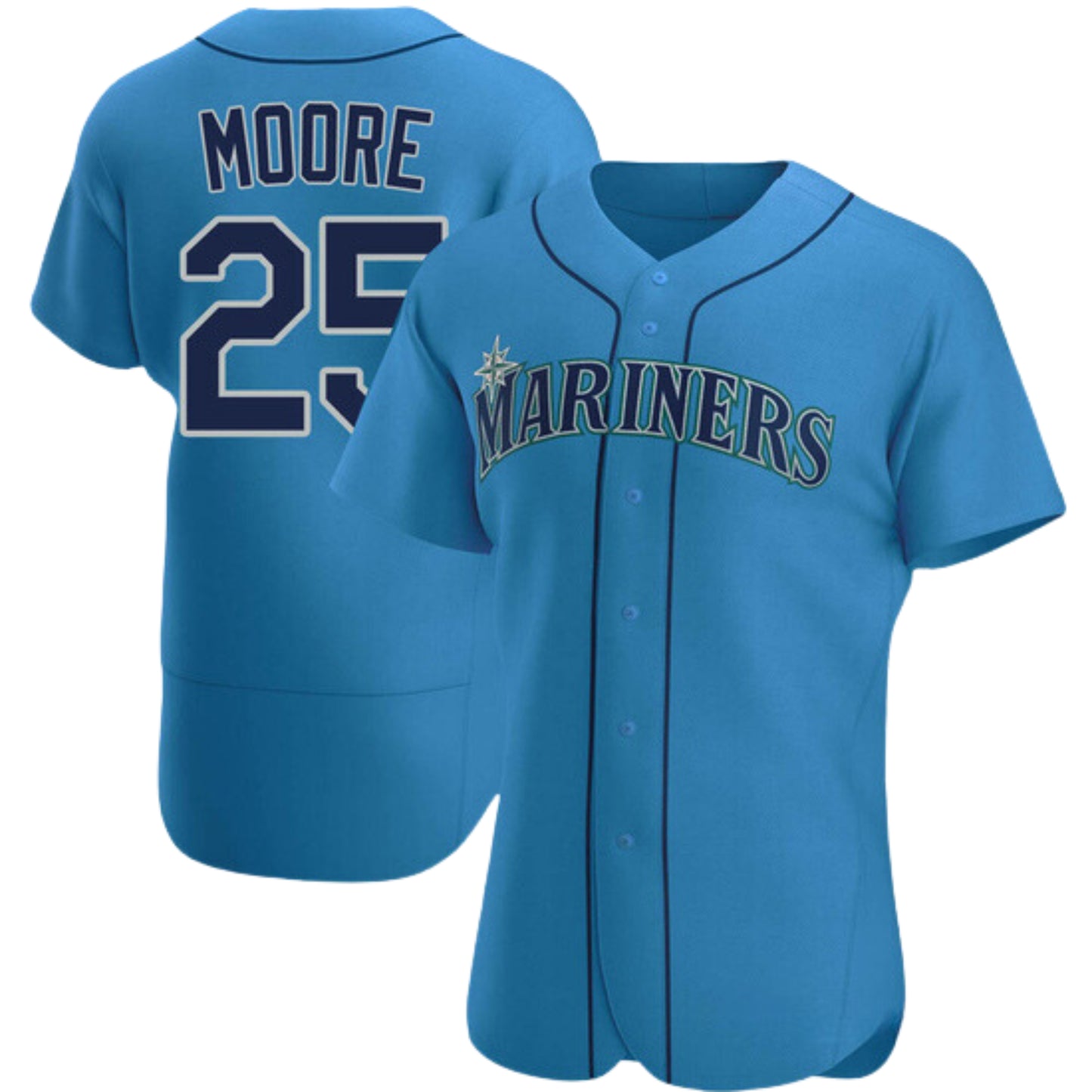 MLB  Dylan Moore Seattle Mariners 25 Jersey