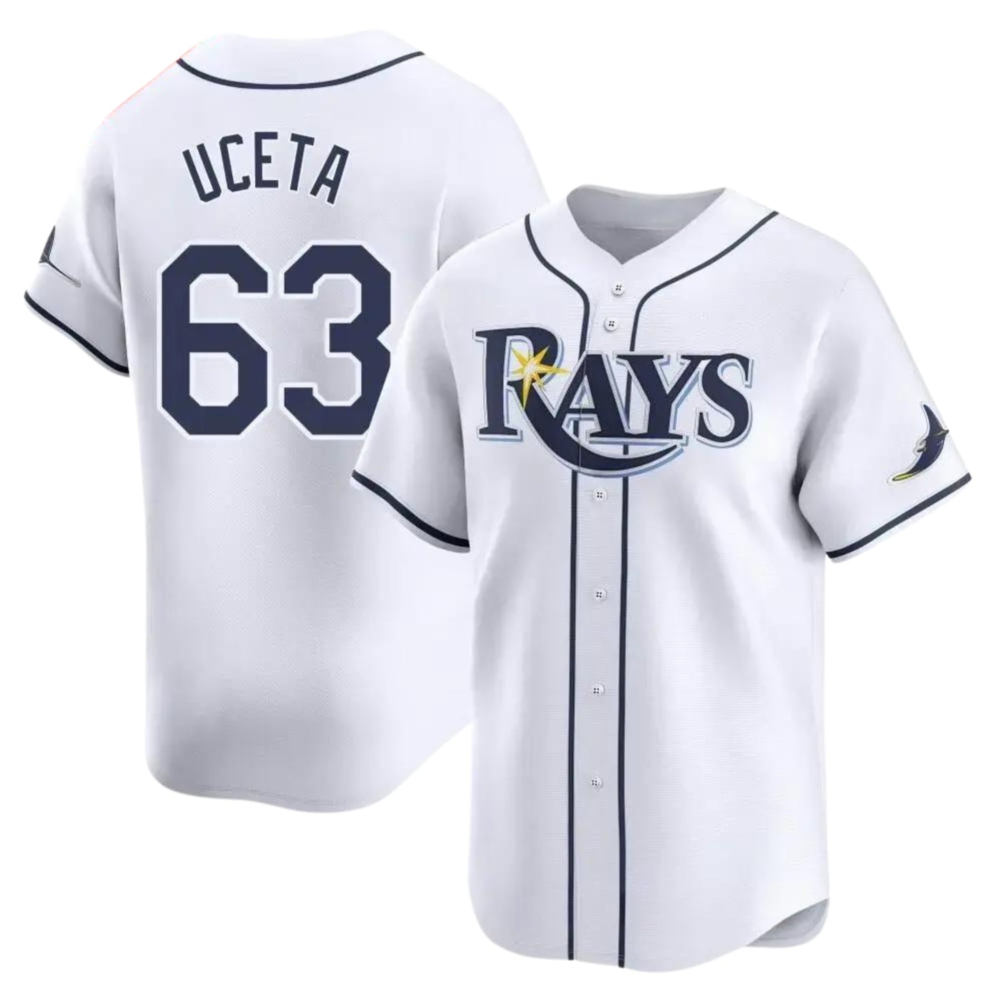 MLB Edwin Uceta Tampa Bay Rays 63 Jersey