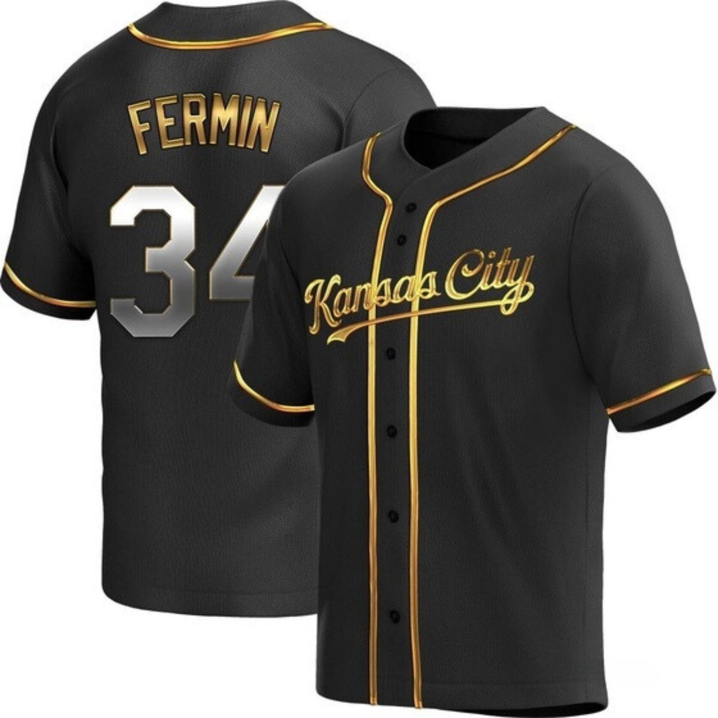 MLB Freddy Fermin Kansas City Royals 34 Jersey