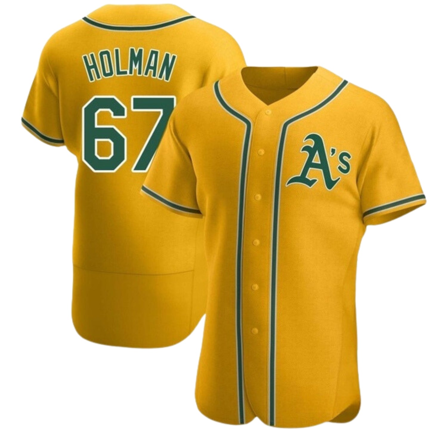 MLB Grant Holman Oakland Athletics 67 Jersey