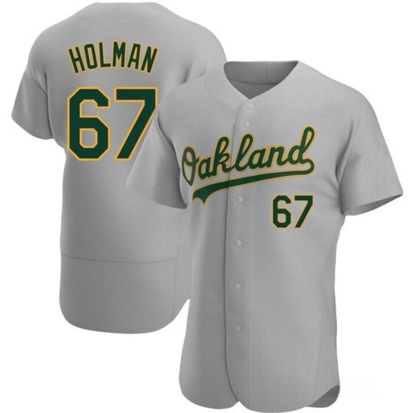 MLB Grant Holman Oakland Athletics 67 Jersey