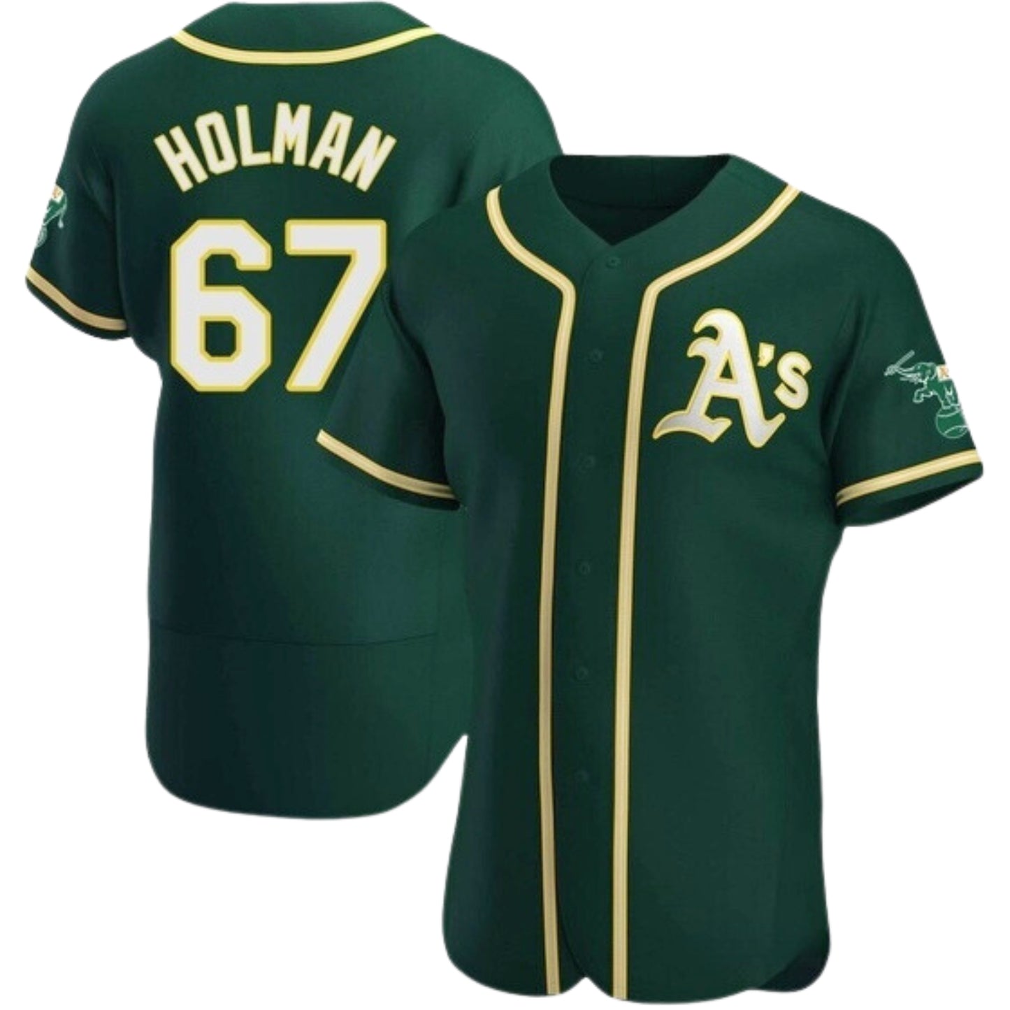 MLB Grant Holman Oakland Athletics 67 Jersey