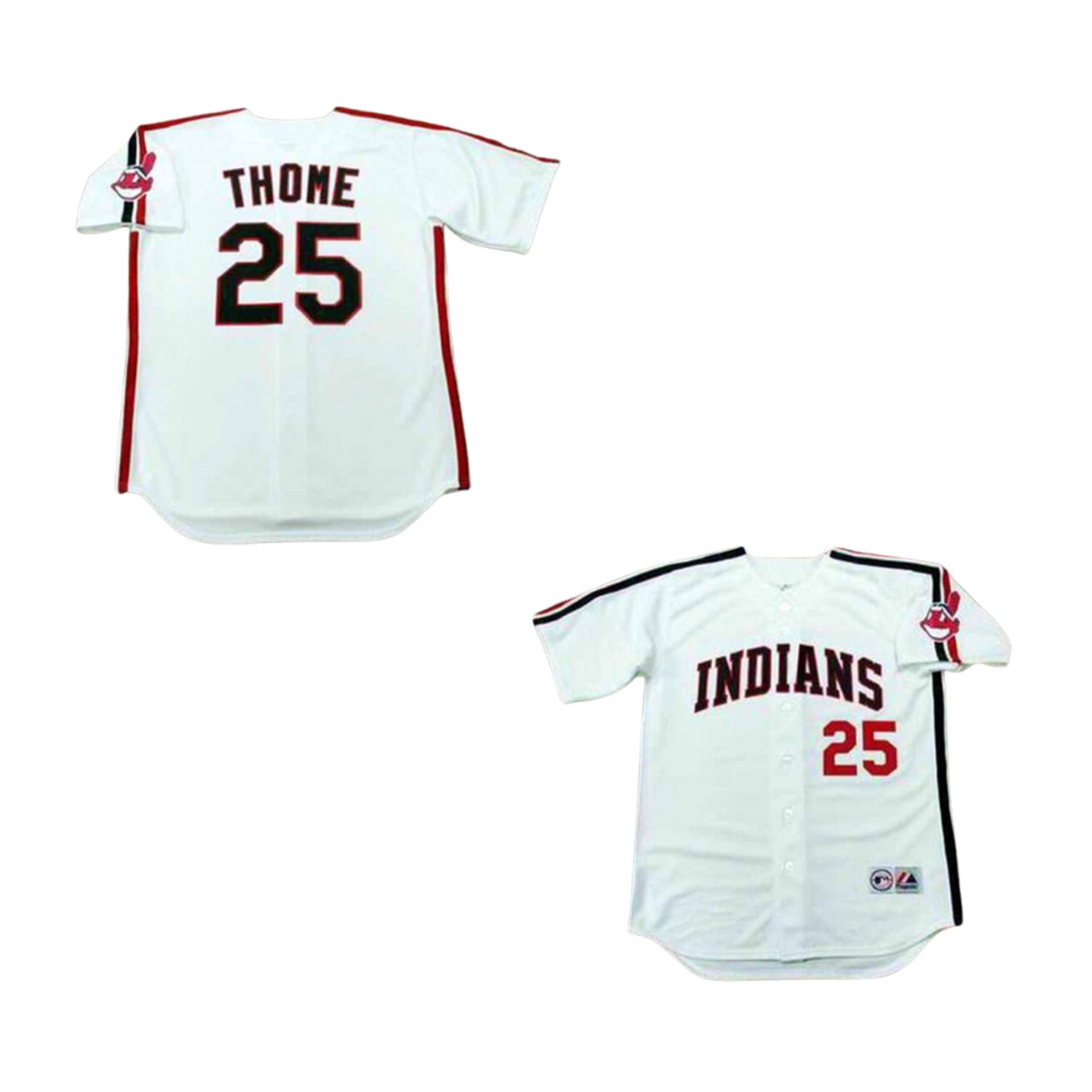 MLB Jim Thome Cleveland Indians 25 Jersey The Jersey King