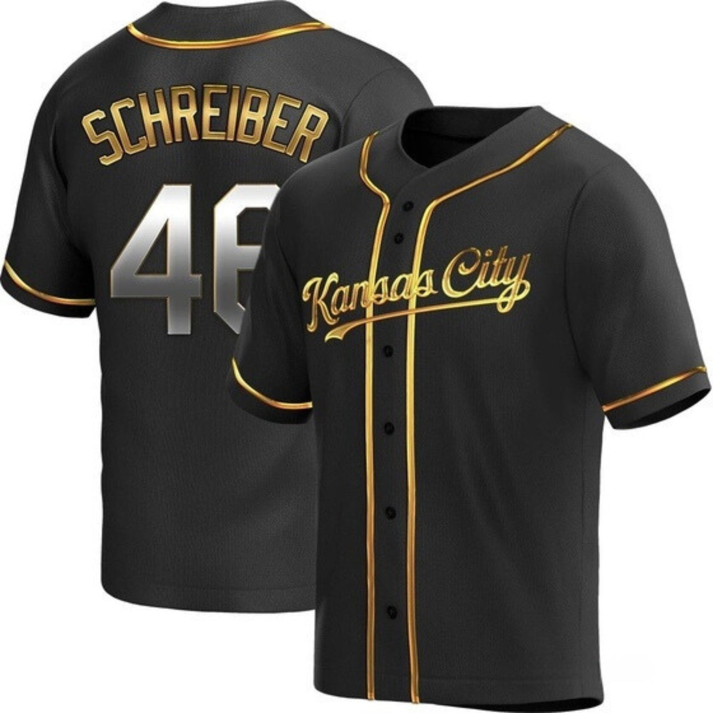 MLB John Schreiber Kansas City Royals 46 Jersey