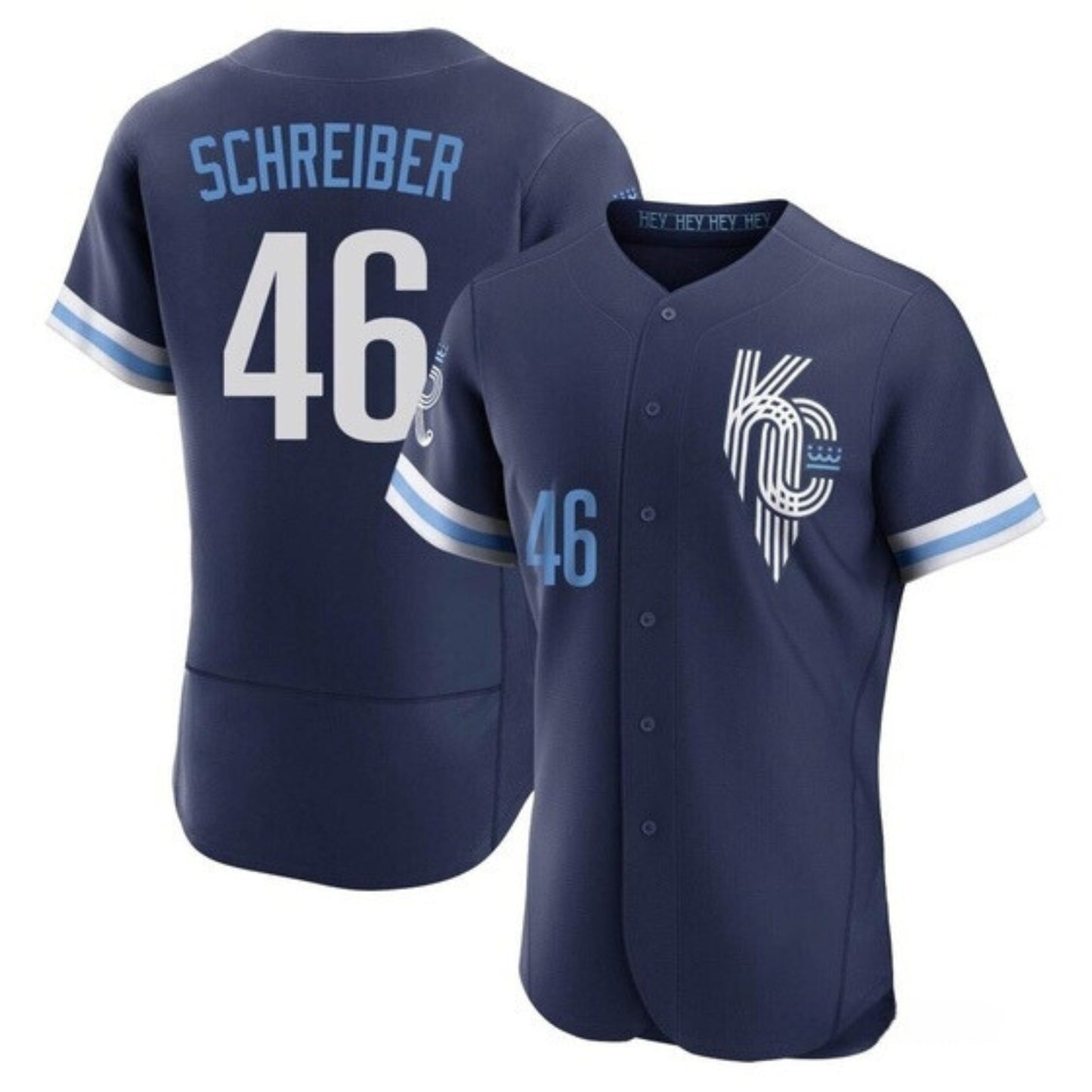 MLB John Schreiber Kansas City Royals 46 Jersey