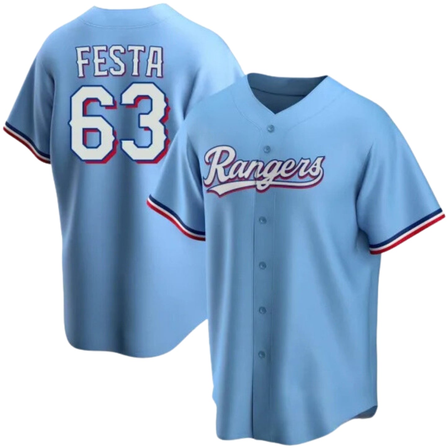 MLB Matt Festa Texas Rangers 63 Jersey