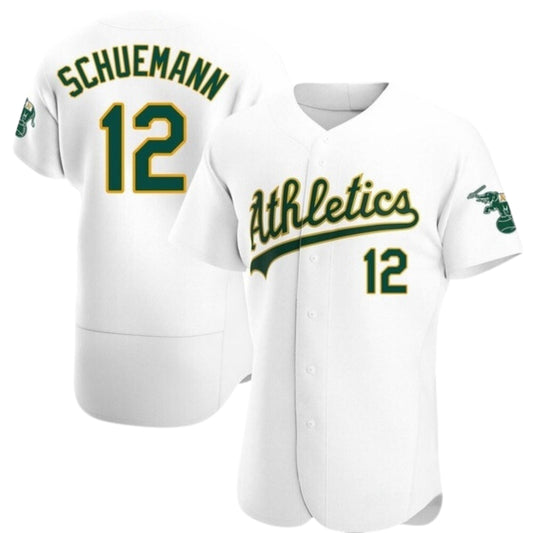 MLB Max Schuemann Oakland Athletics 12 Jersey