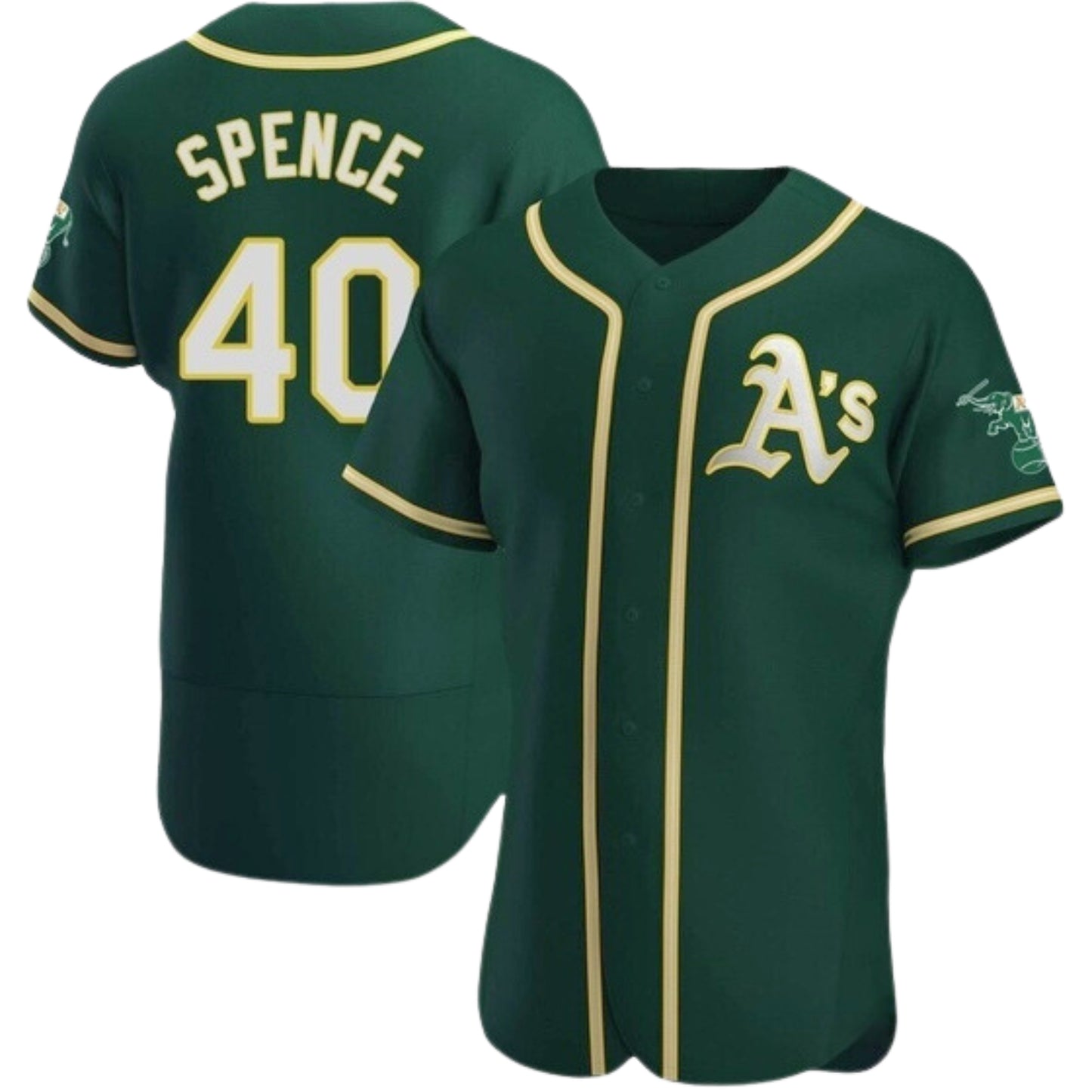 MLB Mitch Spence Oakland Athletics 40 Jersey