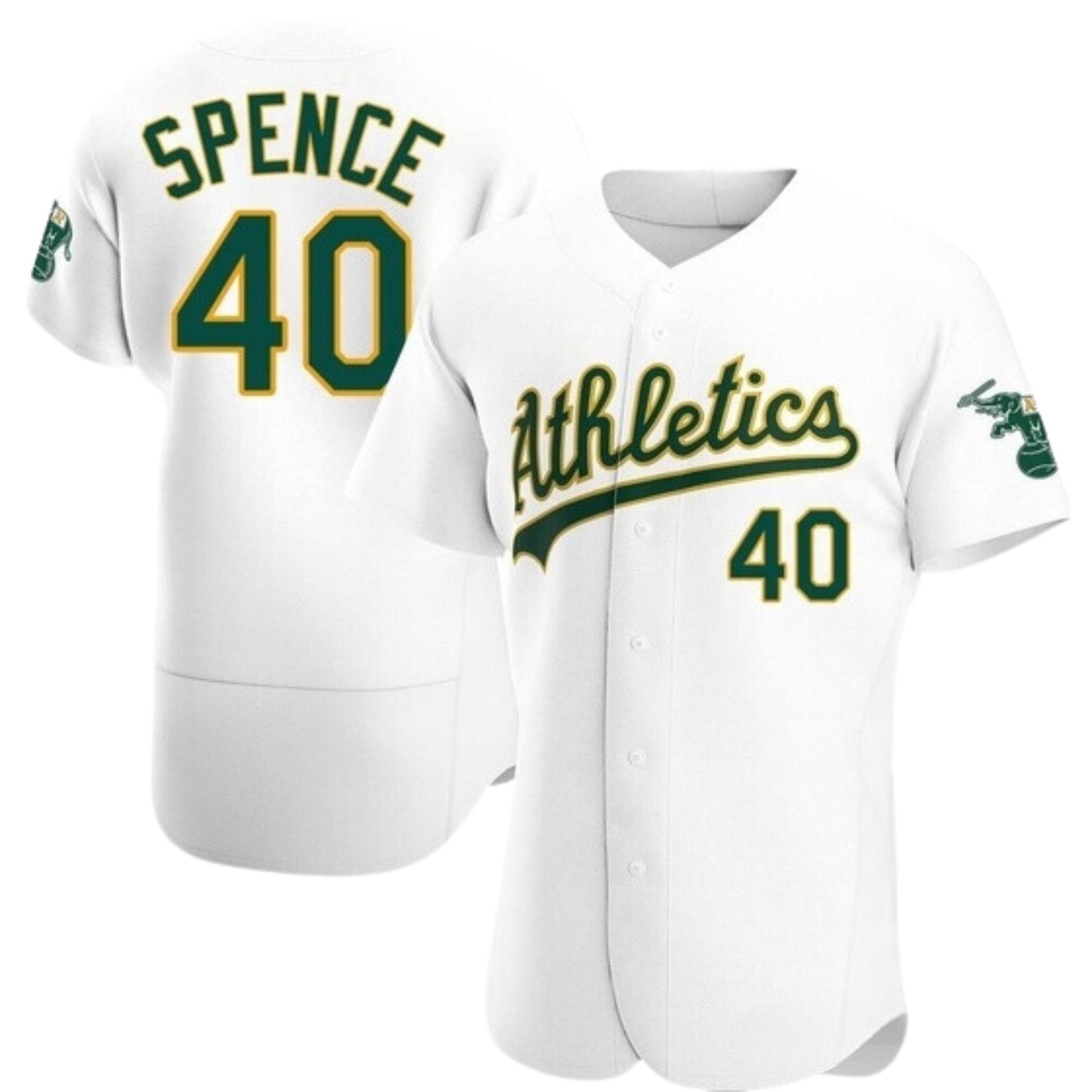 MLB Mitch Spence Oakland Athletics 40 Jersey