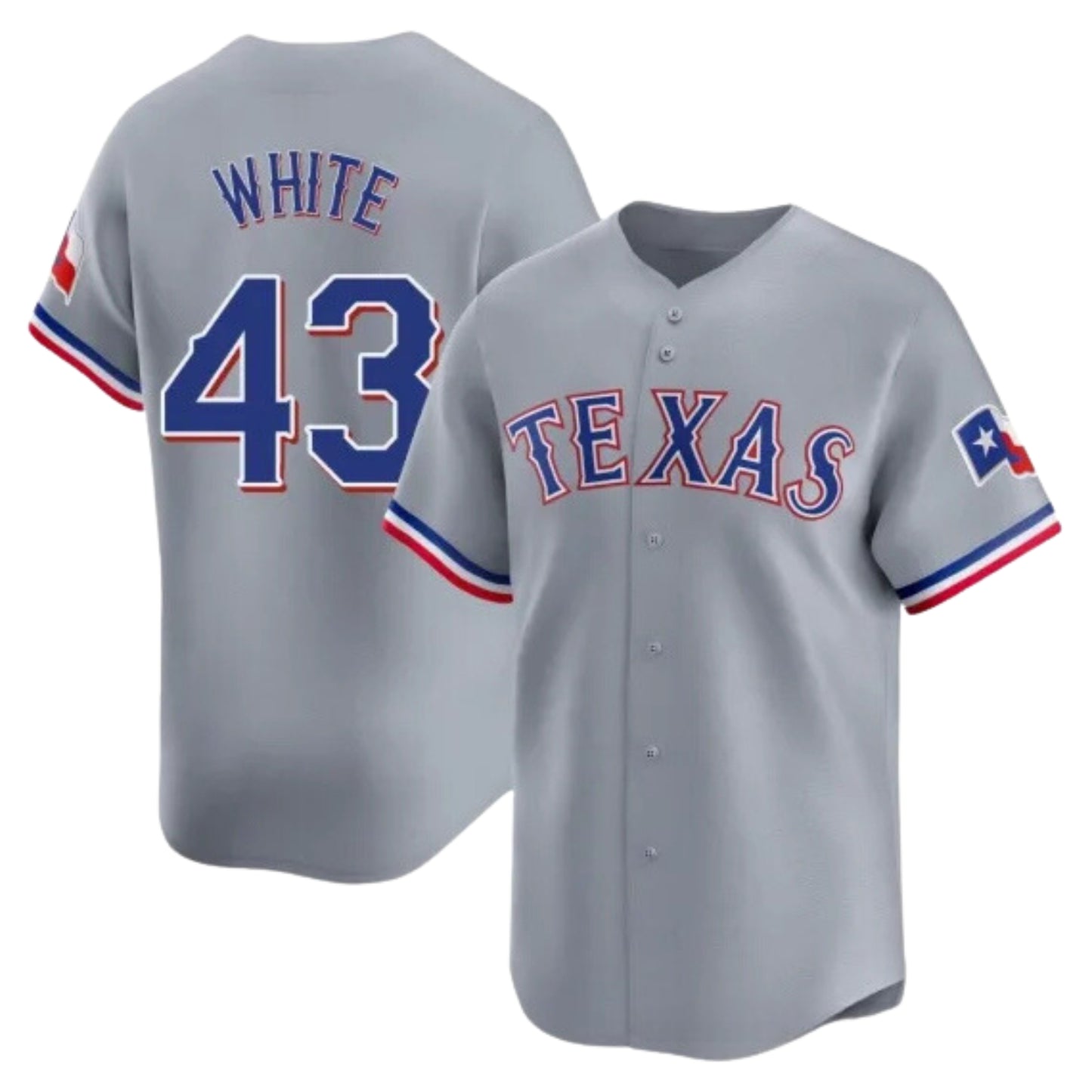 MLB Owen White Texas Rangers 43 Jersey