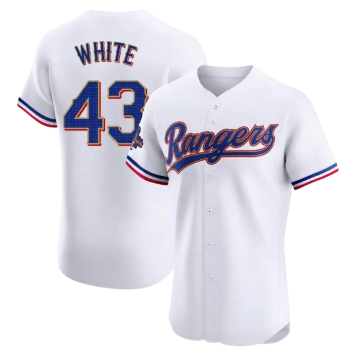 MLB Owen White Texas Rangers 43 Jersey