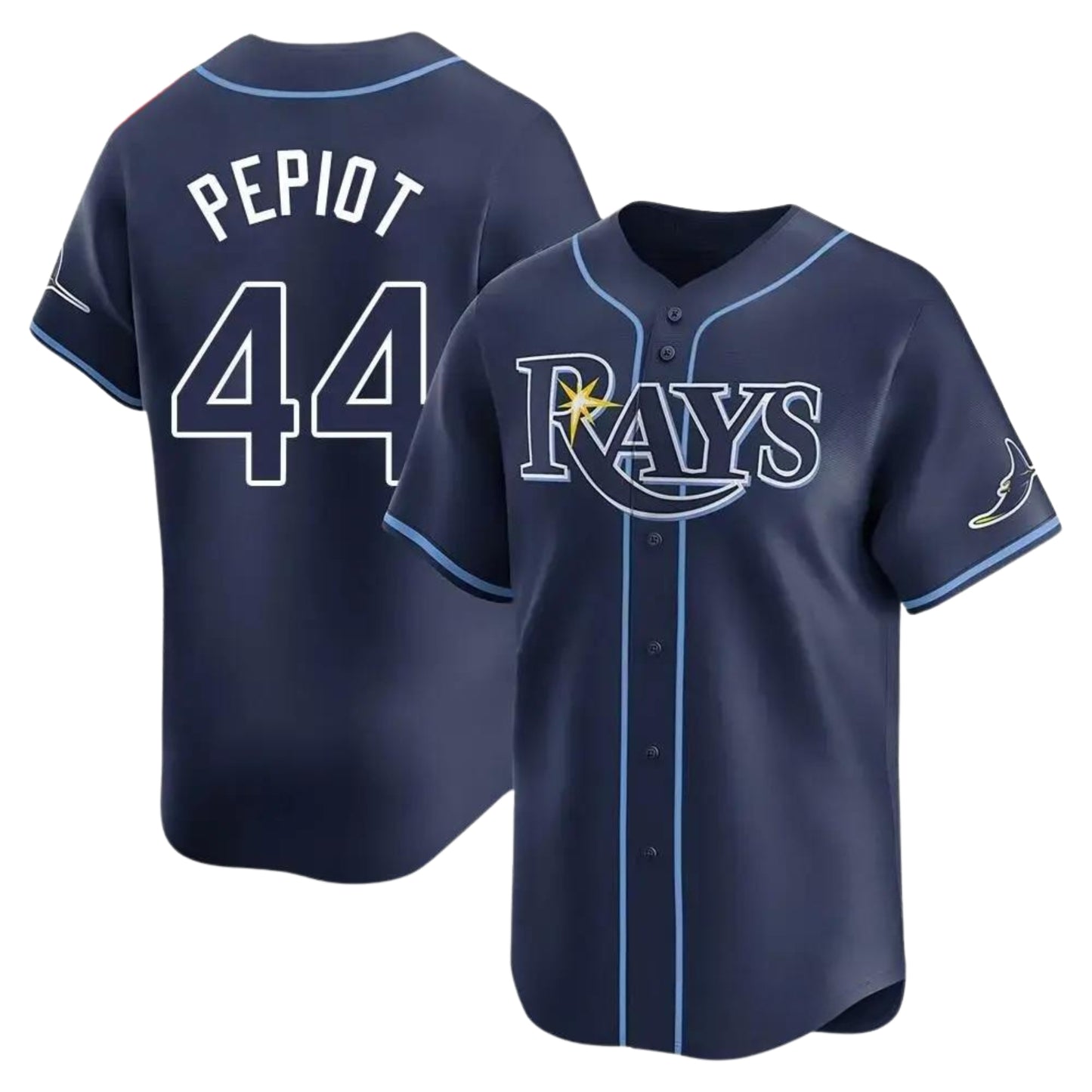 MLB Ryan Pepiot Tampa Bay Rays 44 Jersey