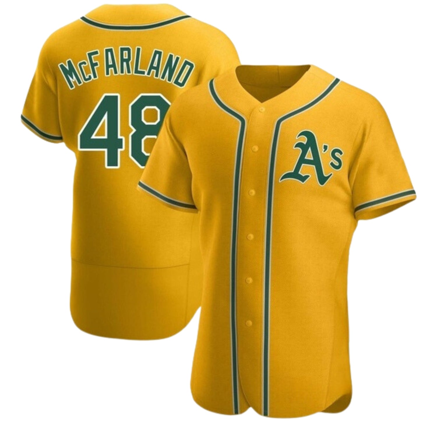 MLB T.J. McFarland Oakland Athletics 48 Jersey