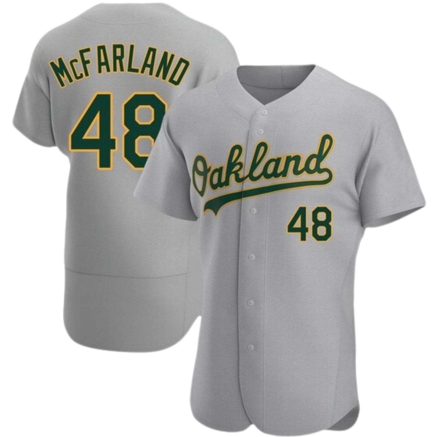 MLB T.J. McFarland Oakland Athletics 48 Jersey