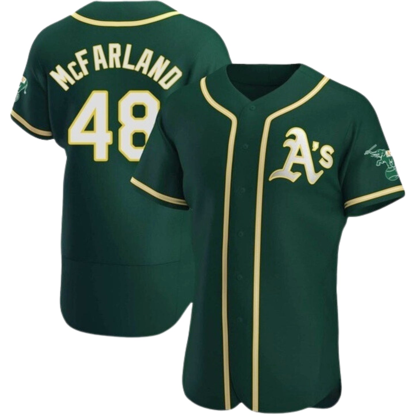 MLB T.J. McFarland Oakland Athletics 48 Jersey