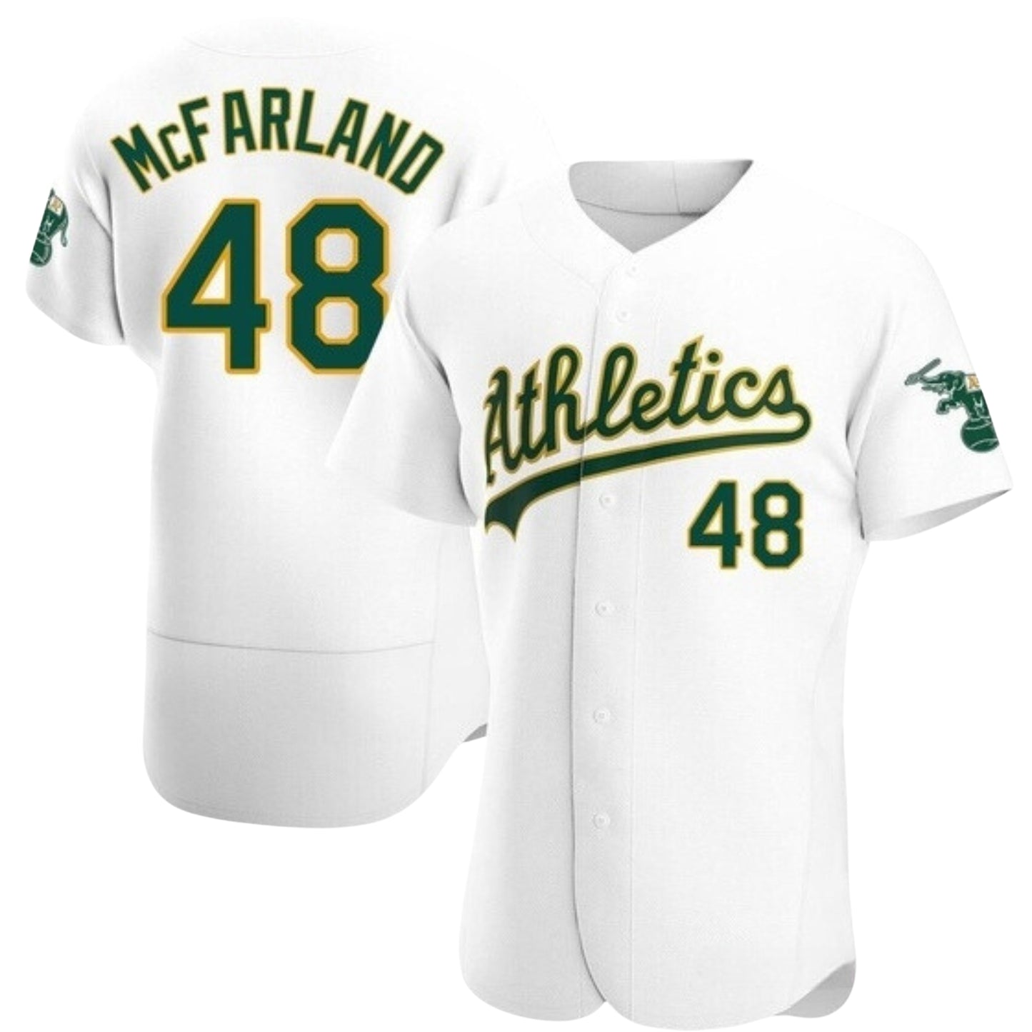 MLB T.J. McFarland Oakland Athletics 48 Jersey