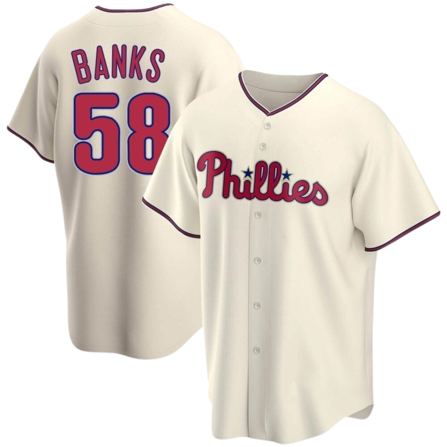 MLB Tanner Banks Philadelphia Phillies 58 Jersey